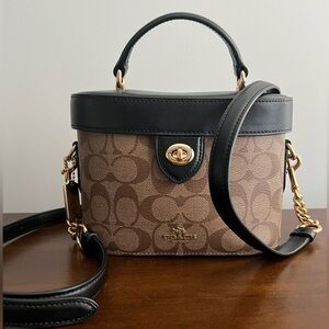 Coach Kay Crossbody Bag Brown Canvas and Leather